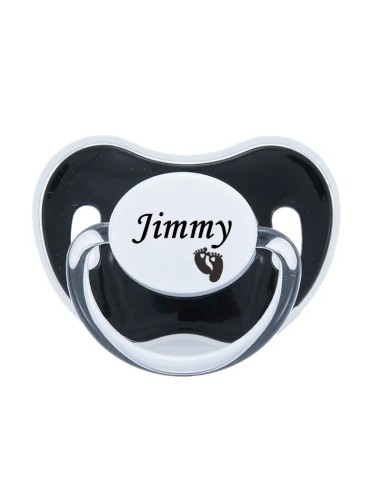 Attache-tétine personnalisée en silicone – Prénom gravé | Volcaris