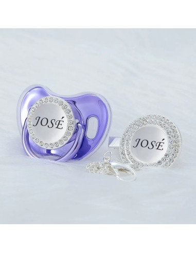 Attache-tétine personnalisée en bois & silicone – avec prénom | Volcaris