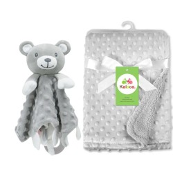 Set Bébé Prénom & Doudou – Couverture personnalisée et doudou assorti | Volcaris 2